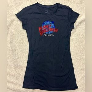 Women’s Rhinestone Planet Hollywood Top Size S
